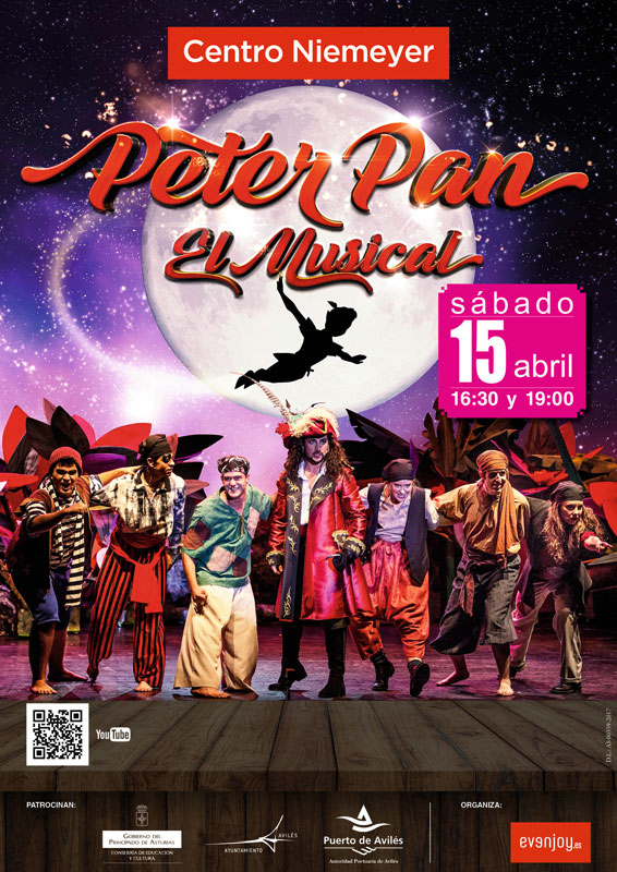 Evenjoy presenta Peter Pan el Musical en el Centro Niemeyer de Avilés