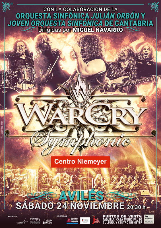 WarCry Symphonic en el Centro Niemeyer de Avilés
